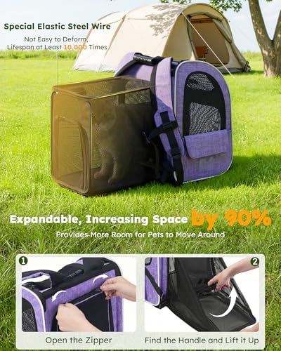 pecute Cat Backpack Expandable, Cat Carrier - Image 4