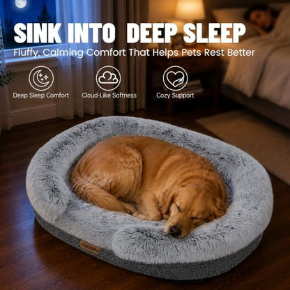 Miorun Fluffy Orthopedic Dog Beds Large Sized Dog - Image 5