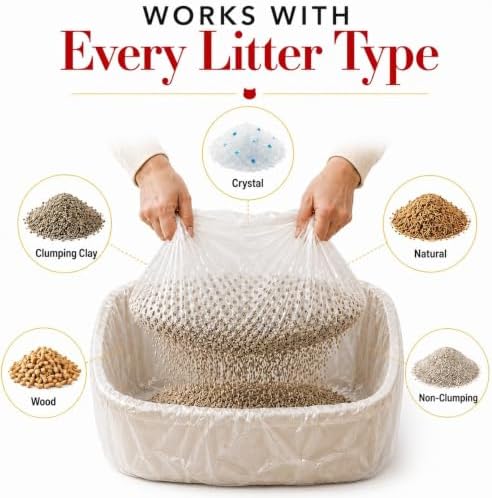 Sifting Cat Litter Box Liners | 5 Second Sift 13 Pack | Cat Litter Sifting Bags - Image 5