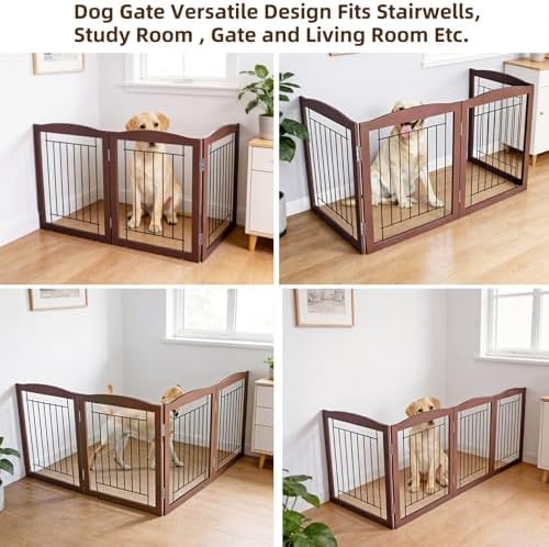 ZJSF Freestanding Foldable Dog Gate - Image 4