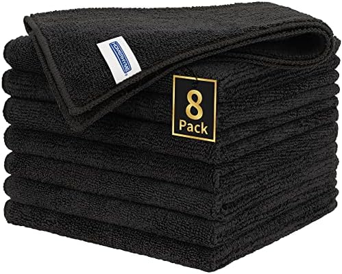 Microfiber Cleaning Cloth, Premium 8 Pack Cleaning Towels, Lint-Free & by HOMERHYME