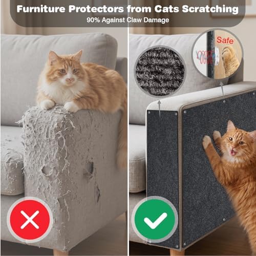 Cat Scratch Furniture Protector: 78.7"x15.8" High Self-Adhesive - Image 2