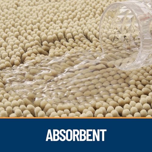 OLANLY Dog Door Mat for Muddy Paws 47x32, Super Absorbent Chenille Mud Mat - Image 3