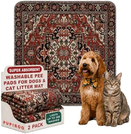 PUPIBOO Washable Pee Pads for Dogs and Cats by PUPIBOO
