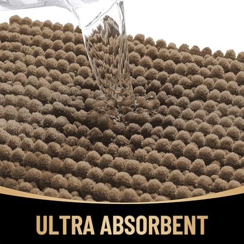 OLANLY Thick Chenille Bathroom Rugs 30x20, Soft Absorbent Bath Mat - Image 3