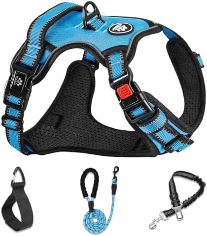 NESTROAD Dog Harness for Medium Sized Dog, No Pull Dog Vest Harness Set by NESTROAD