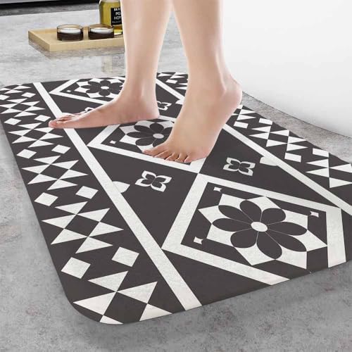 Geometric Ethnic Pattern Bath Mat - Image 2