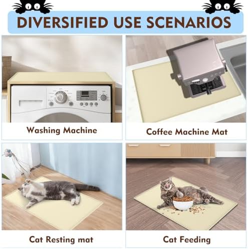 Cat Litter Mat 24" x 16", Soft Silicone Material, Easy Clean Waterproof No Slip - Image 7