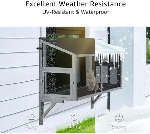 beeNbkks Bug Proof Window Catio, Expandable Outdoor Cat Enclosure - Image 5