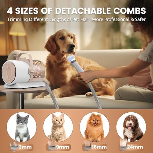 FIXR Dog Grooming Vacuum, Pet Grooming Kit - Image 4