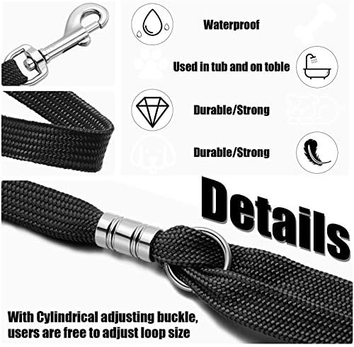 Boao 9 Pcs Pet Grooming Loop Adjustable Nylon Restraint - Image 4
