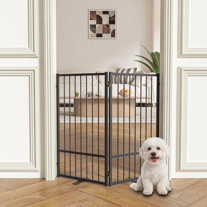 SNUOWU Full Metal Freestanding Dog Gate - Image 2