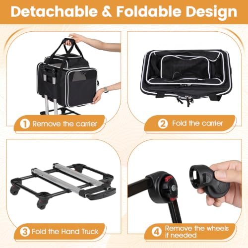 PETSITE Rolling Cat Carrier - Image 5