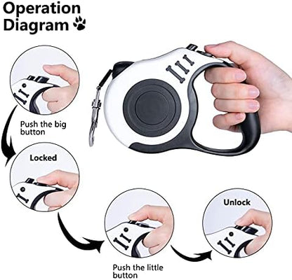 Retractable Dog Leash 10ft, Tangle-Free Expandable Leash - Image 3