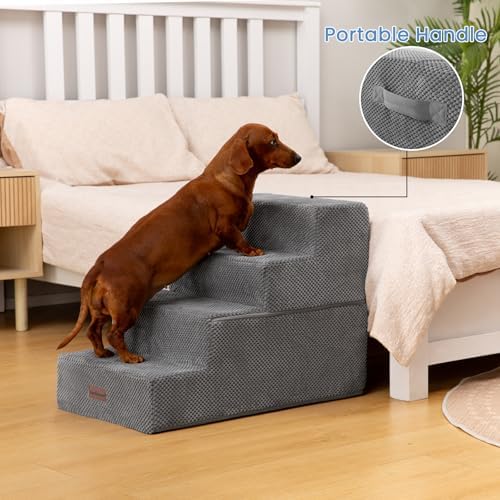 Aodisman Dog Steps for Bed & Couch, 18.5" H 4-Step Pet Stairs for Small Dogs - Image 3