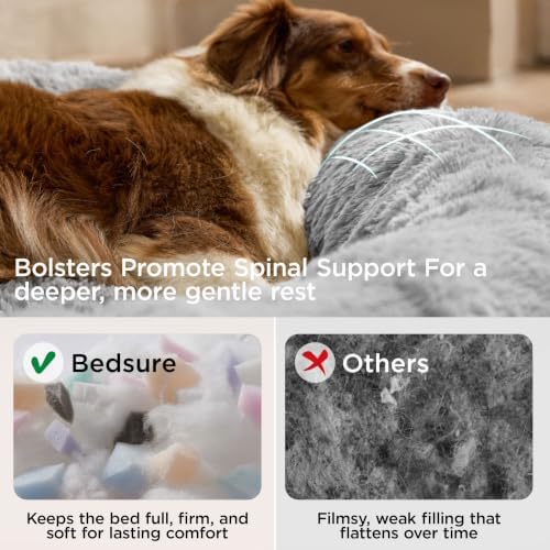 Bedsure SupportMax® Calming Dog Beds Large Sized Dog Washable Pet Bed - Image 3