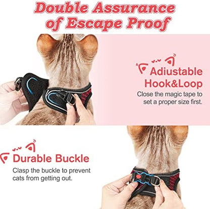 Cat Harness and Leash for Walking Escape Proof, Adjustable Kitten Vest Harness - Image 6