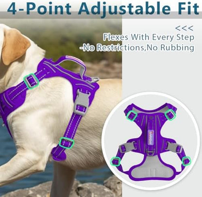 BARKBAY No Pull Dog Harness for Large Dogs, ID Tag Holder Dog Vest - Image 6