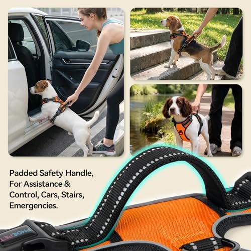 PHOEPET No Pull Dog Harness Medium Reflective Front Clip Puppy Vest - Image 4