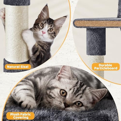 Yaheetech 54in Cat Tree, Spacious Condo and Hammock, Ideal Activity Center - Image 6