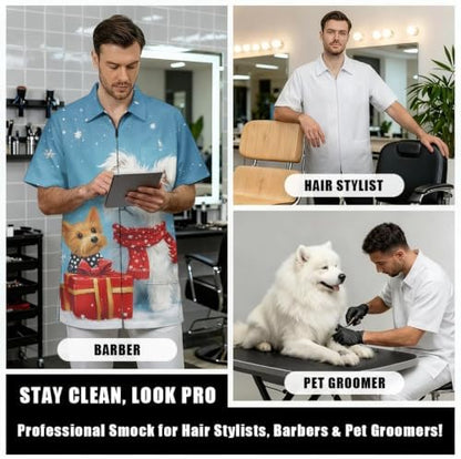 Funny Print Barber Jackets & Smocks - Image 6