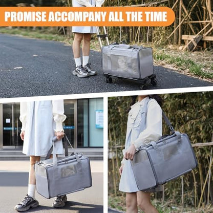 Pet Carrier with Wheels - Image 5