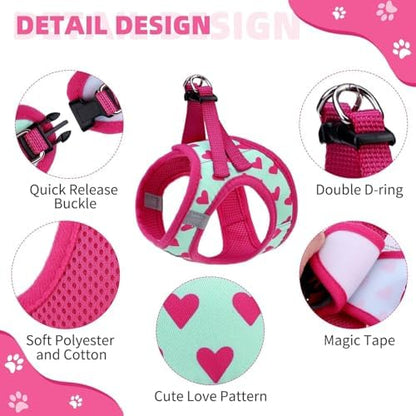 KOOLTAIL Valentines Dog Harness and Leash Set - Image 2
