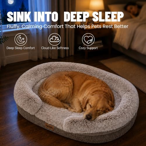 Miorun Fluffy Orthopedic Dog Beds Large Sized Dog - Image 6