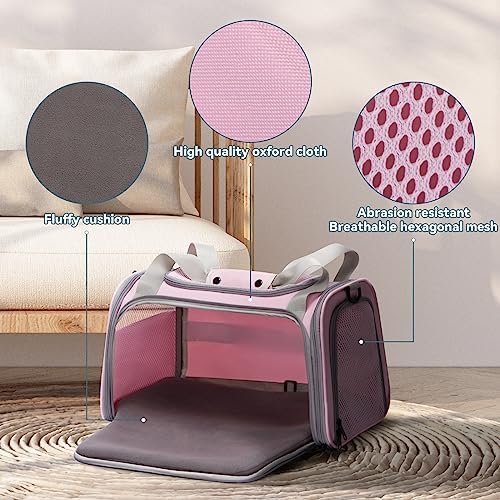 PETSFIT Cat Carrier for Large Cats, Dog Carriers for Small Dogs Under 25 Lbs - Image 4
