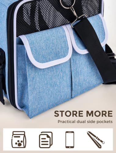 Soft Sided Pet Carrier, Travel Friendly, Small to Medium Cats 15 lbs - Image 5