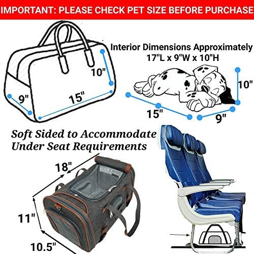 Mr. Peanut's Airline Approved Soft Sided Pet Carrier, Low Profile Gold Series - Image 3