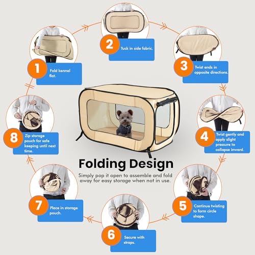 Portable Collapsible Pop Up Kennel - Image 5