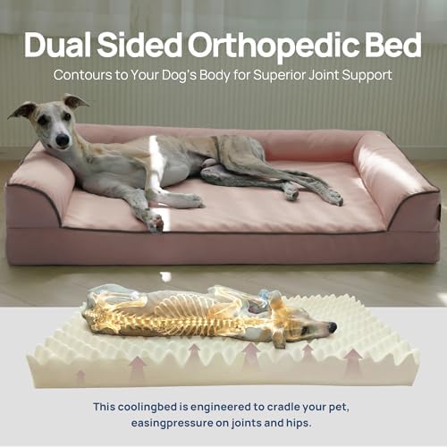 Cooling Dog Bed for Summer, Extra Large Orthopedic Cool Pet Bed - Image 4