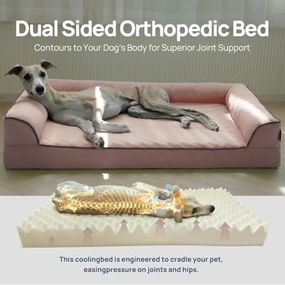 Cooling Dog Bed for Summer, Extra Large Orthopedic Cool Pet Bed - Image 4