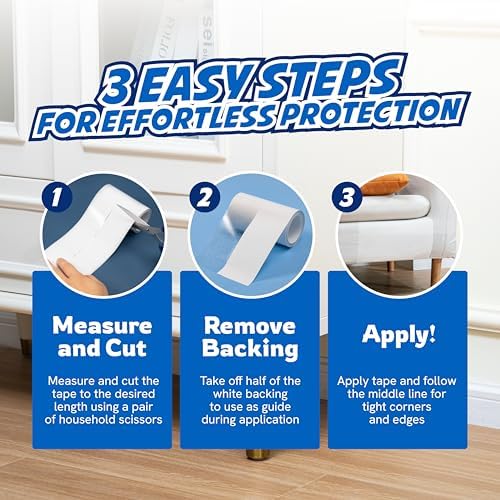 Panther Armor Cat Scratch Furniture Protector, 2 Double-Sided Rolls 4x20ft - Image 6