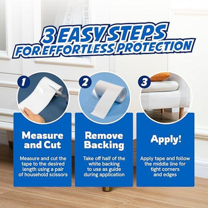 Panther Armor Cat Scratch Furniture Protector, 2 Double-Sided Rolls 4x20ft - Image 6