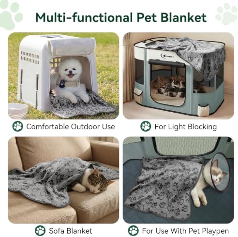 Siedihit 28" Dog Playpen, Cat Puppy Pen, Pet Portable Crate Indoor Outdoor - Image 4