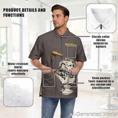 Professional Grooming Smock Unisex, Water Resistant Anti-Static - Image 5
