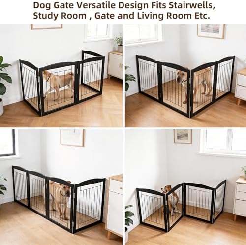 ZJSF Freestanding Foldable Dog Gate - Image 4