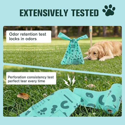 Dog Poop Bags Rolls with Handles, 18 Rolls 216 Counts, Extra Thick Leak Proof - Image 6