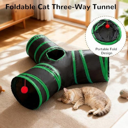 Tempcore Cat Tunnel, 3-Way Collapsible Toy - Image 6