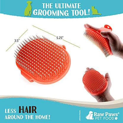 Raw Paws Hand-Held Grooming Pin Brush - Image 3
