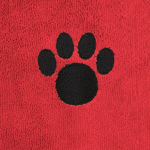 Bone Dry Pet Robe Collection, Embroidered Absorbent Microfiber Bath Robe - Image 4