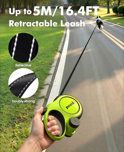 Pecute Retractable Dog Leash for Large Dogs 16.4ft for 33lbs-110lbs - Image 2