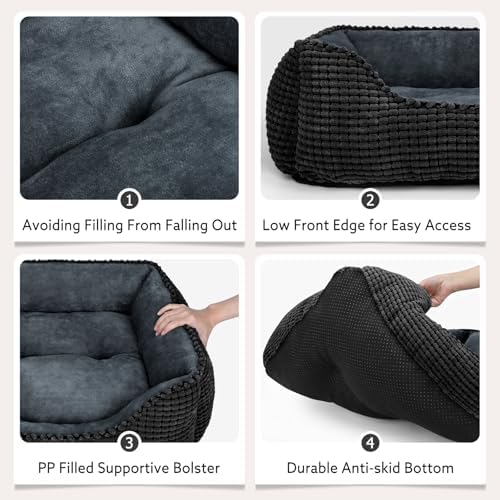 MIXJOY Large Dog Bed for Large Medium Small Dogs, Rectangle Washable Orthopedic - Image 5