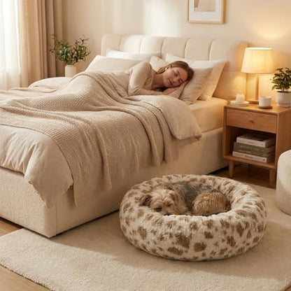Avont Donut Dog Bed, Calming Round Pet Bed - Image 6