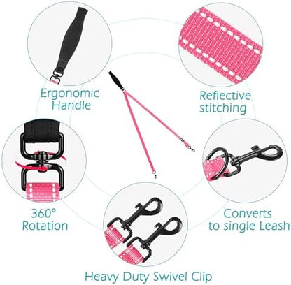 PetBonus Two Point Control Dog Leash, No Tangle Training Walking Leashes - Image 3