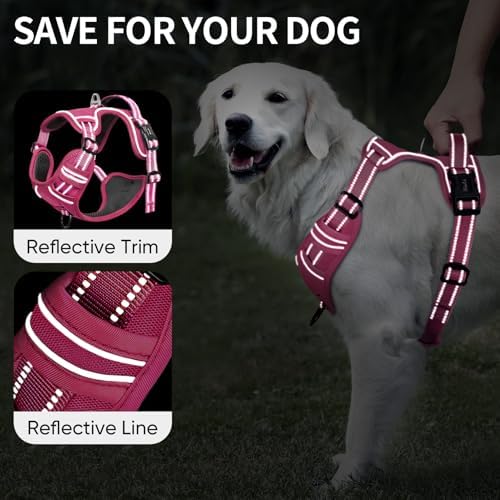 HEELE Dog Harness for Large Dogs No Pull Dog Vest Harness for Large Dog - Image 3