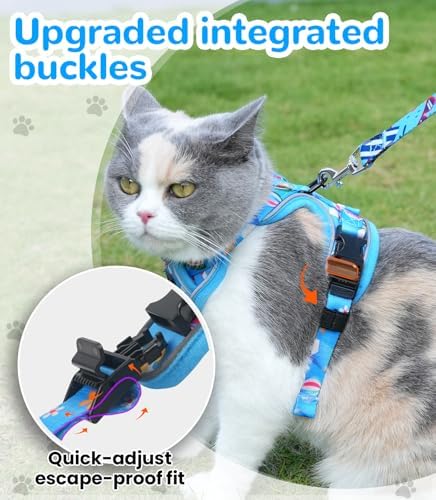 Halypet Cat Harness and Leash Set, Escape Proof Adjustable Harness - Image 3