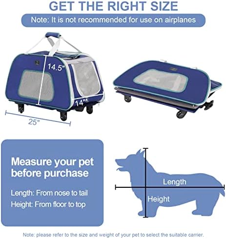 A 4 Pet Foldable Dog Carrier on Wheels - Image 3